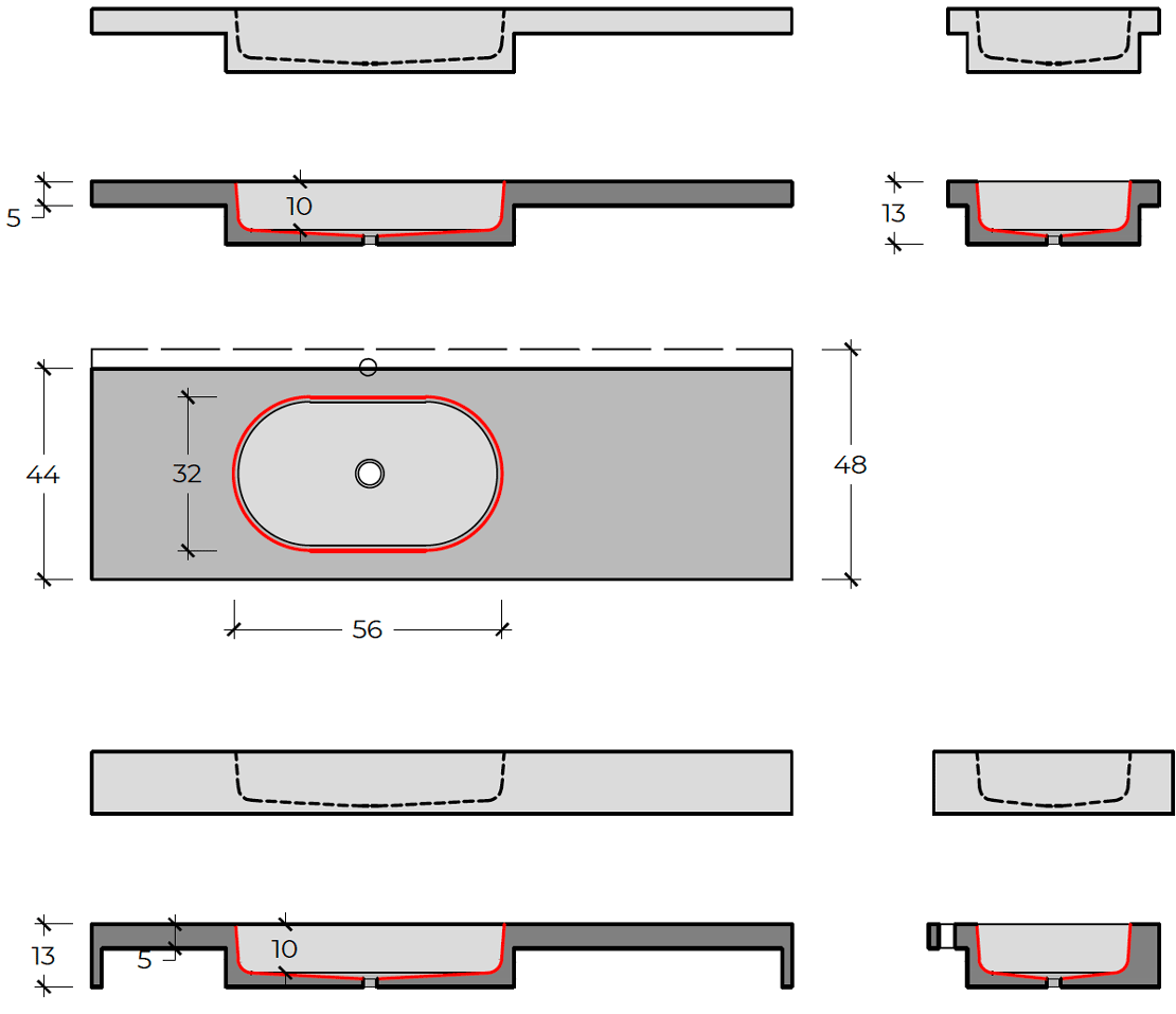 Galactic washbasin integrated schemes