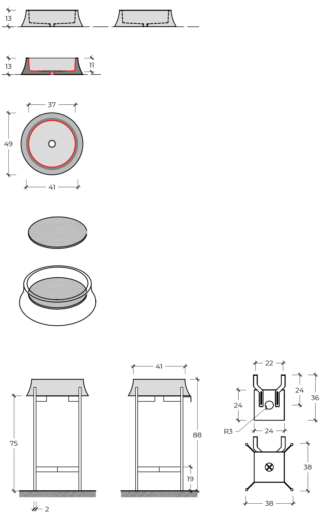 Lunar Washbasin