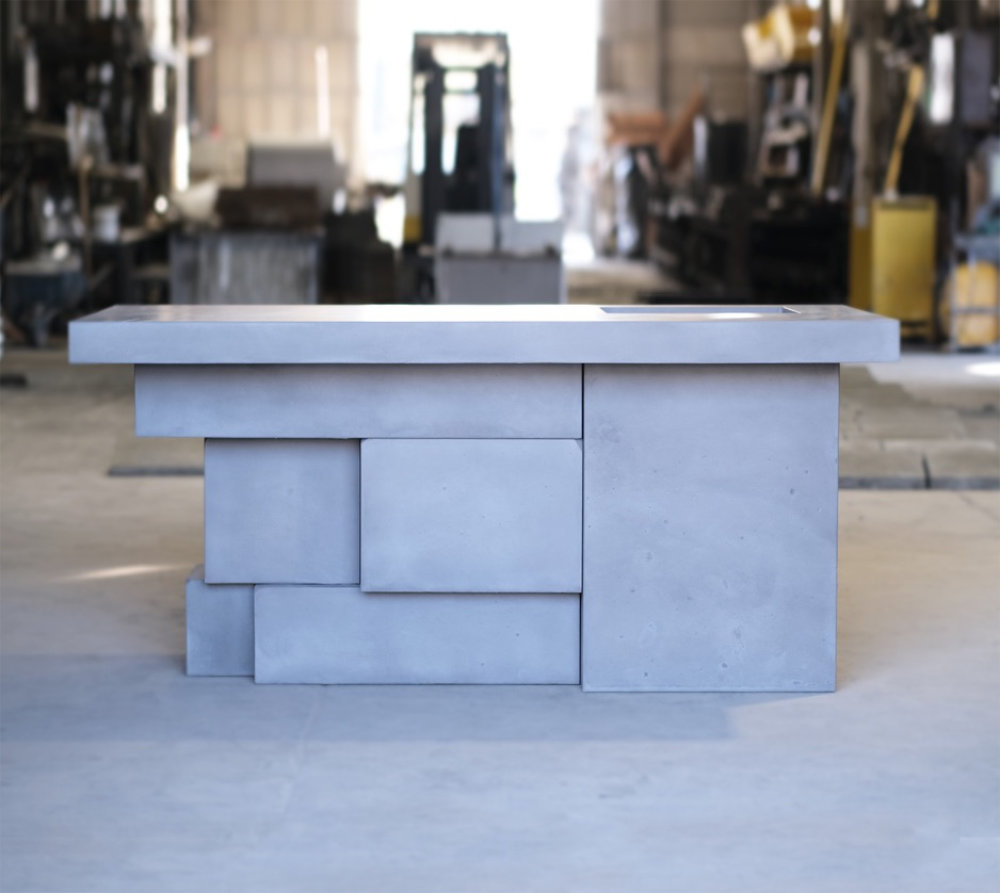 GFRC concrete kitchen