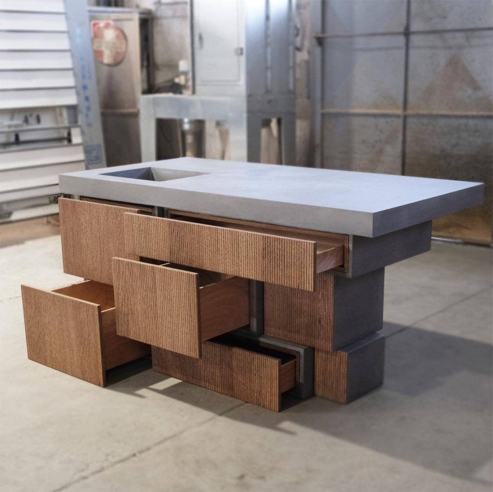 GFRC concrete kitchen