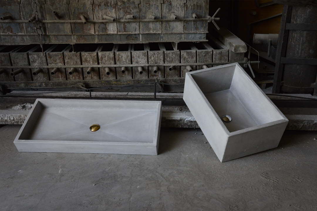 Countertop washbasins from cemento line