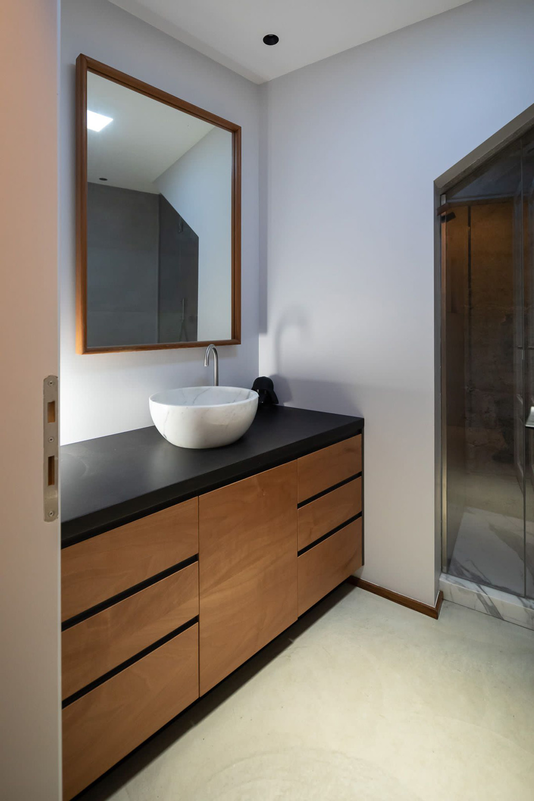 GFRC concrete bathroom countertops in Milan